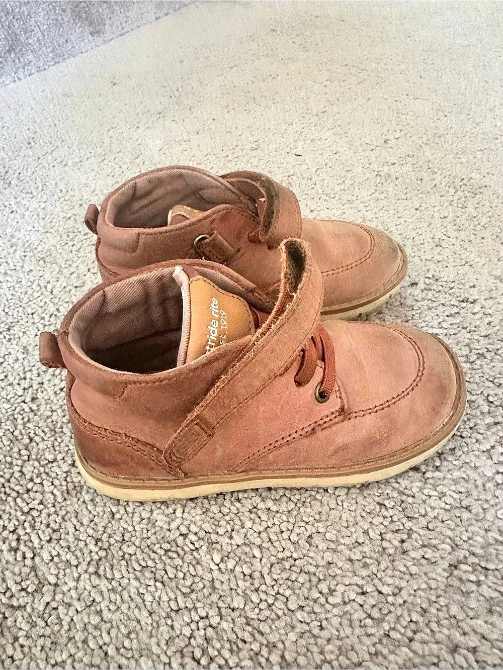 Stride Rite Kids Pink Ankle Boots Size 7.5